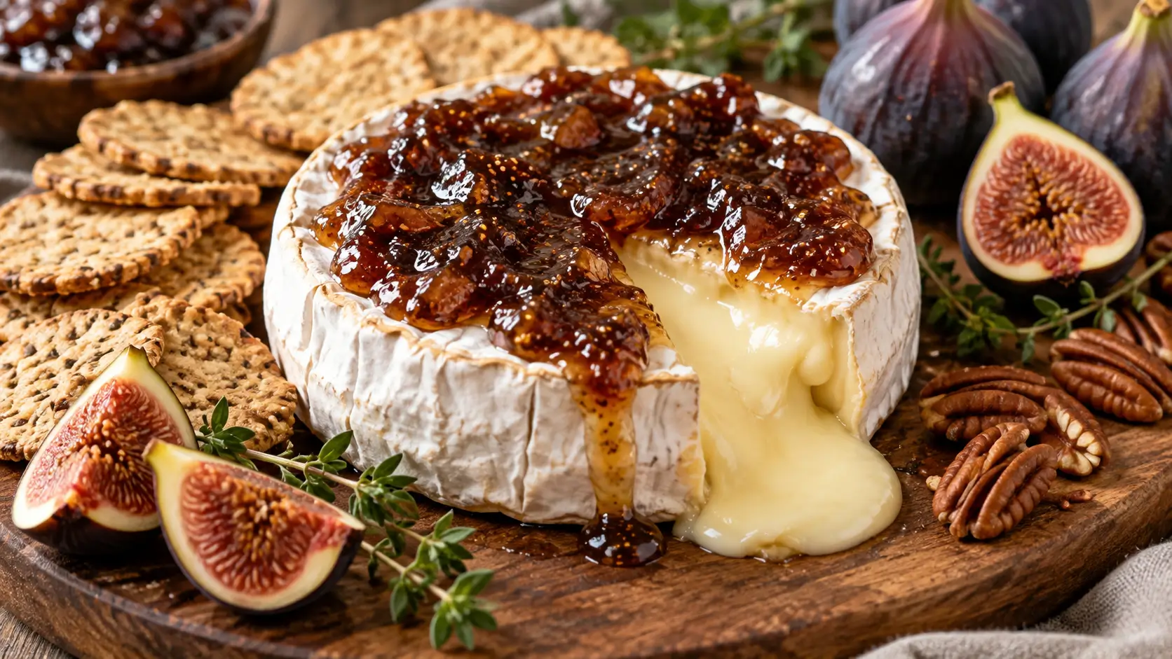 Baked Brie with Fig Jam