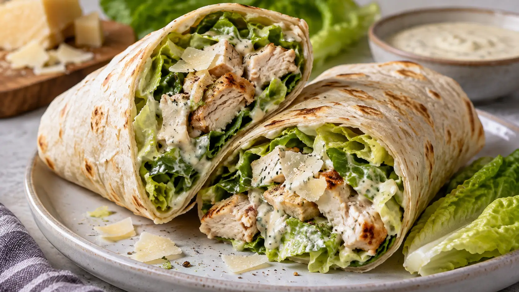 Chicken Caesar Salad Wrap
