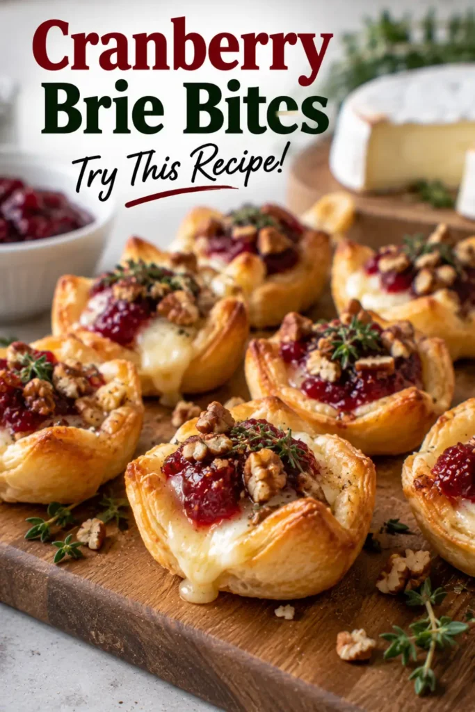 Cranberry Brie Bites