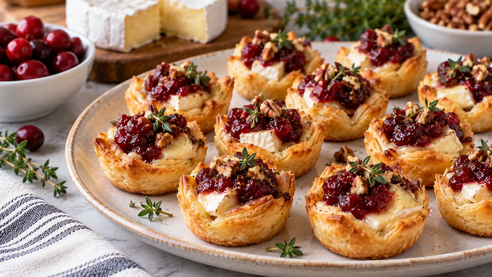 Cranberry Brie Bites