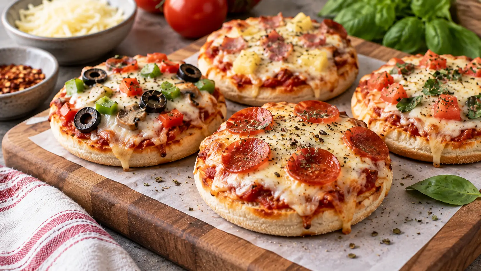 English muffin pizza recipes