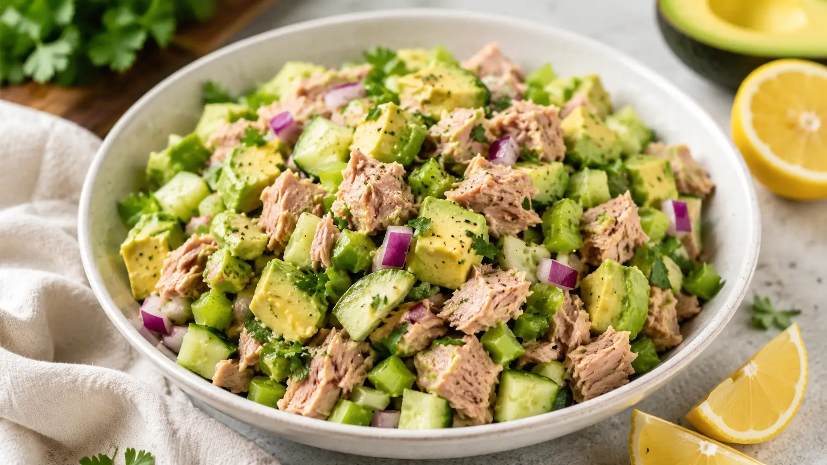 Healthy Avocado Tuna Salad