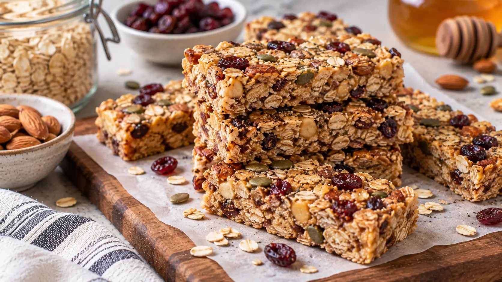 Homemade No Bake Granola Bars