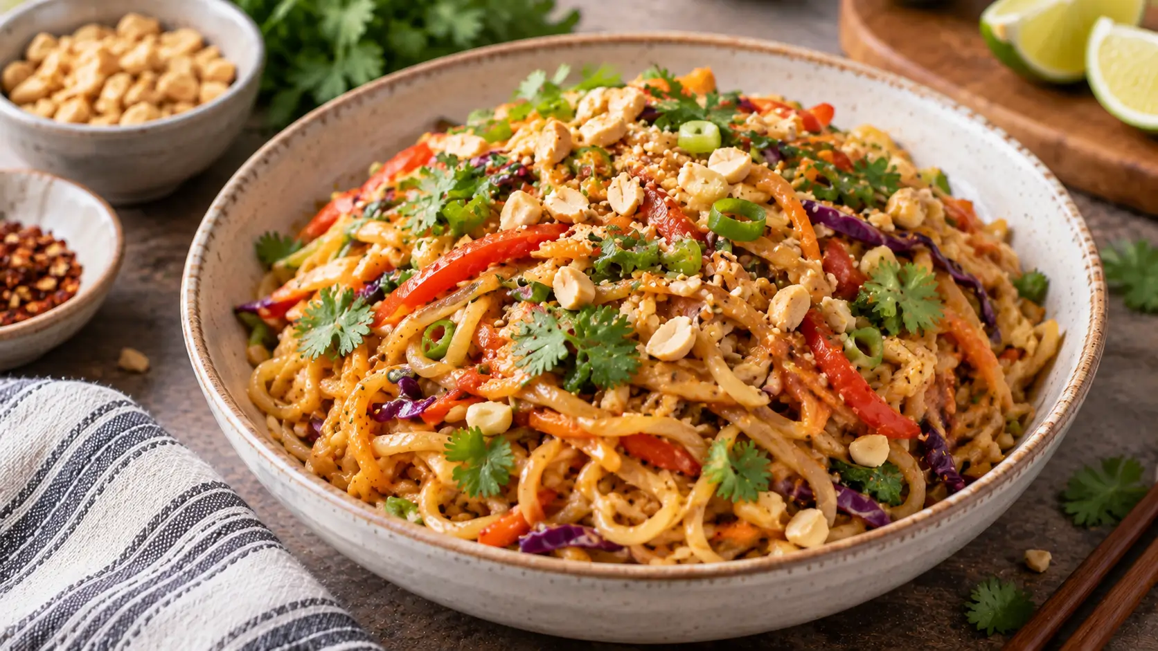 Peanut Noodle Stir Fry
