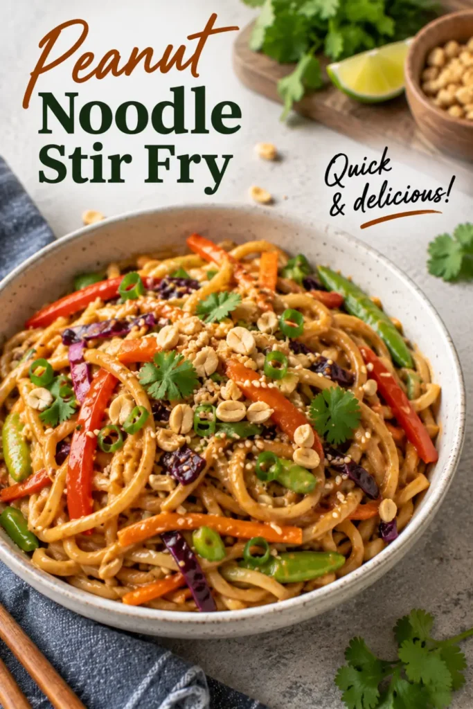 Peanut Noodle Stir Fry