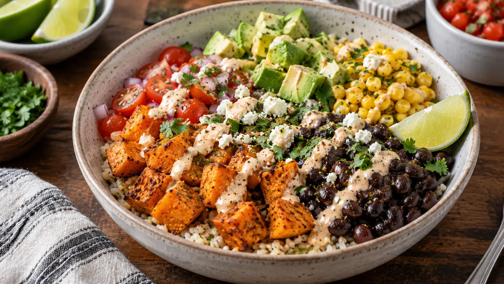 Sweet Potato Burrito Bowl