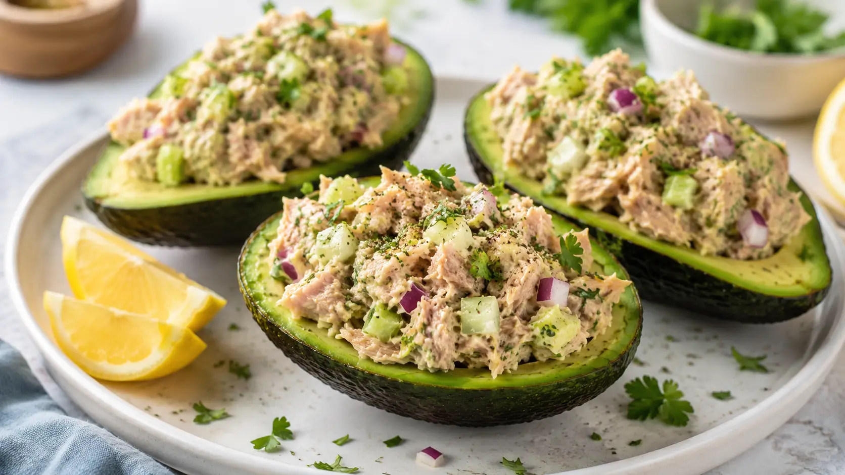 Tuna Avocado Boats